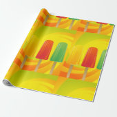 Summer Ice Pops Trio Bright Popsicles Geschenkpapier (Ungerollt)