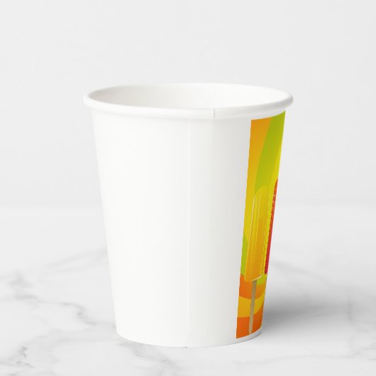 Summer Ice Pops Trio Bright Popsicles Pappbecher (Rechts)