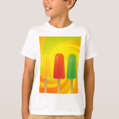 Summer Ice Pops Trio Bright Popsicles T-Shirt (Vorderseite)