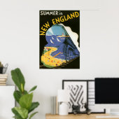 Summer in New England (Leinwand) Poster (Heimbüro)