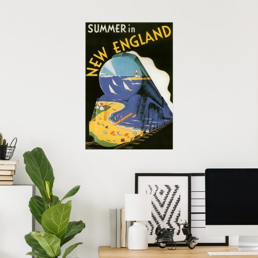 Summer in New England (Leinwand) Poster (Heimbüro)