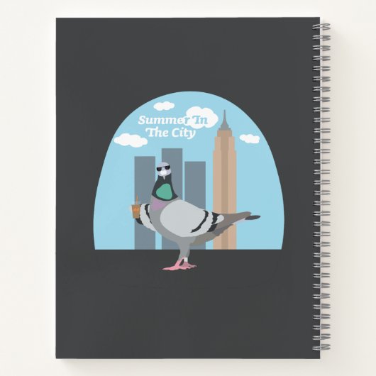 Summer In The City Spiral Notebook Notizblock (Rückseite)