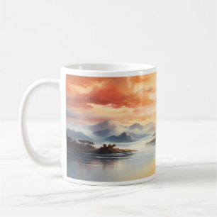 Summer Ink Painting Style Kaffeetasse