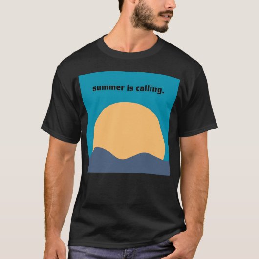 Summer Is Calling Printed friends T-Shirt (Vorderseite)