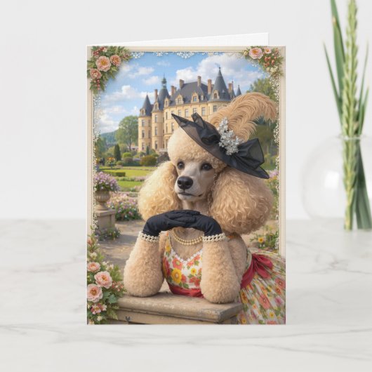  Summer Is In The Air, Poodle Blank Card Karte (Vorderseite)