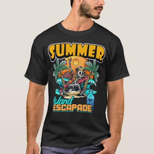 Summer Island Escapade Design T-Shirt (Vorderseite)