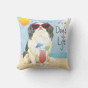 Summer Japanese Chin Outdoor Pillow Kissen