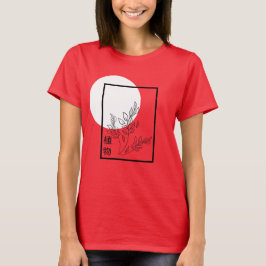 Summer Japanischer Botanischer Roter T - Shirt