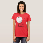 Summer Japanischer Botanischer Roter T - Shirt (Vorne ganz)