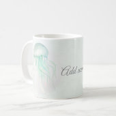 Summer Jellyfish Watercolor Ocean Design Kaffeetasse (Vorderseite Links)