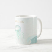 Summer Jellyfish Watercolor Ocean Design Kaffeetasse (VorderseiteRechts)