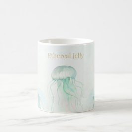 Summer Jellyfish Watercolor Ocean Design Kaffeetasse