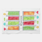 Summer Juices individuelle Name Küchentuch (Horizontal)