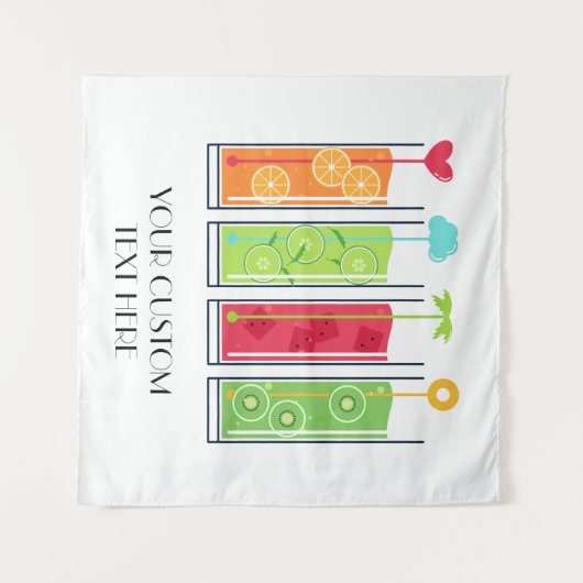 Summer Juices Textartikel Wandteppich (Vorderseite (Horizontal))