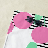 Summer Jumbo Cherries und Stripes Strandtuch (Beispiel)