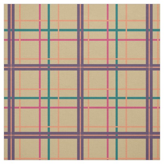 Summer Kariert Fabric Stoff (Muster)