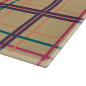 Summer Kariert Glass Cutting Board Schneidebrett (Ecke)