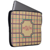 Summer Kariert Laptop Sleeve (Vorne Rechts)
