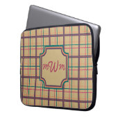 Summer Kariert Laptop Sleeve (Vorderseite Links)
