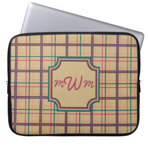 Summer Kariert Laptop Sleeve
