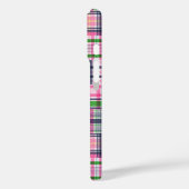 Summer Kariert Pink Madras Patchwork Case-Mate iPhone Hülle (Rückseite / Links)