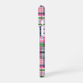 Summer Kariert Pink Madras Patchwork iPhone Hülle (Linke Seite)