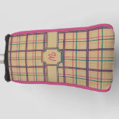Summer Kariert Putter Cover Golf Headcover (Vorderseite)
