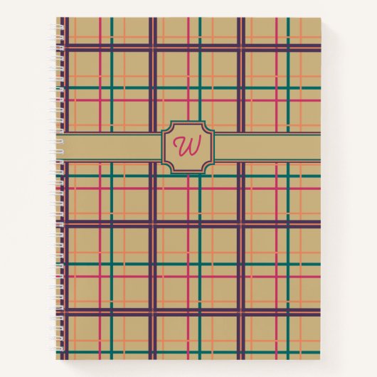 Summer Kariert Spiral Notebook Notizblock (Vorderseite)