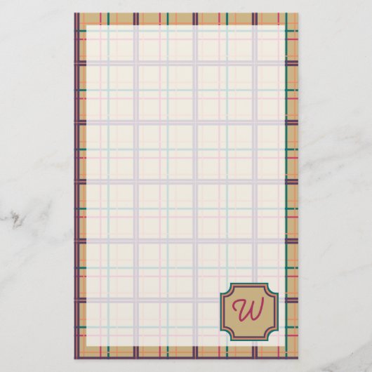 Summer Kariert Stationery Briefpapier (Vorderseite)