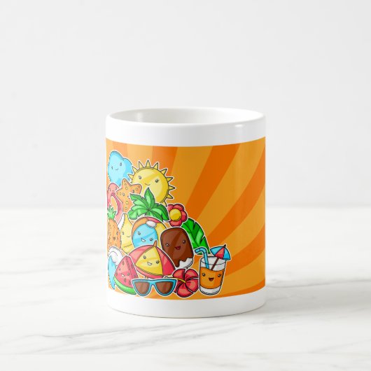 Summer Kawaii Kaffeetasse (Mittel)