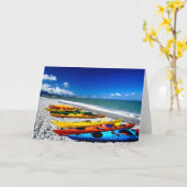 Summer Kayaking Karte (Gelbe Blume)