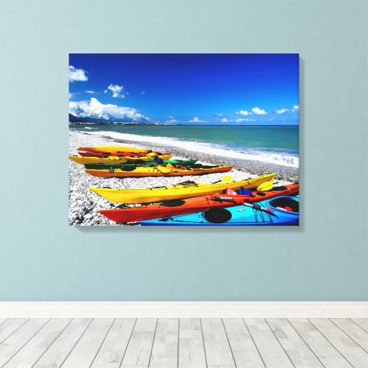 Summer Kayaking Leinwanddruck (Insitu (Holzboden))