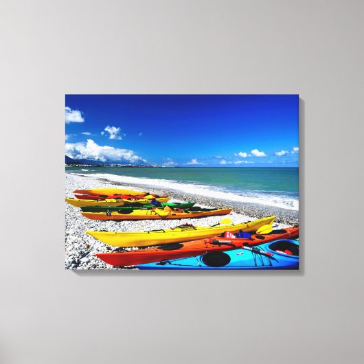 Summer Kayaking Leinwanddruck (Vorderseite)