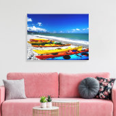 Summer Kayaking Leinwanddruck (Insitu (Wohnzimmer))