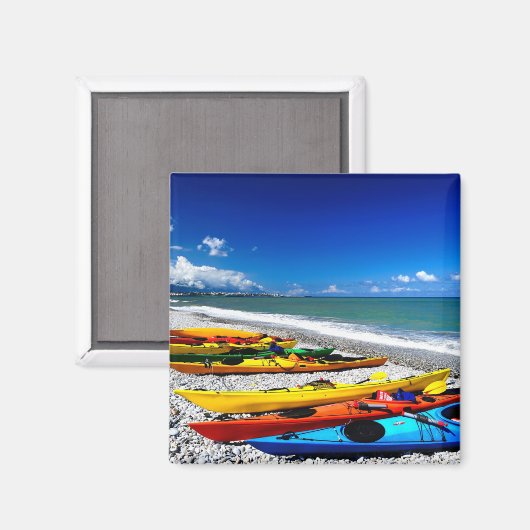 Summer Kayaking Magnet (Vorderseite/Rückseite)