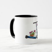 Summer , Kick Scooter Art Tasse (Vorderseite Links)