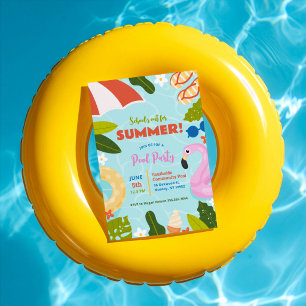 Summer Kickoff Pool Party Einladung