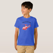 Summer Kids Basic Boys T - Shirt mit Hubschrauber (Vorne ganz)