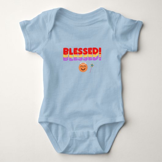 Summer Kids Blue Baby Strampler (Vorderseite)