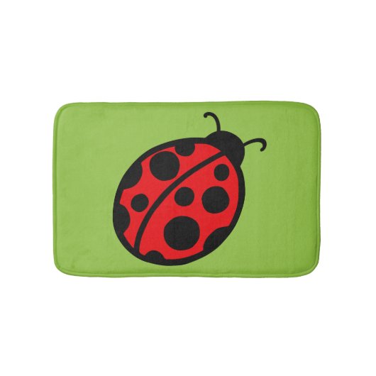 Summer Kids Niedlich Red Ladybug Bad Badematte Rug (Vorderseite)
