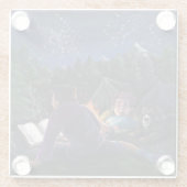 Summer Knights Art Glasuntersetzer (Rückseite)