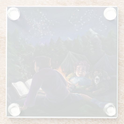 Summer Knights Art Glasuntersetzer (Rückseite)