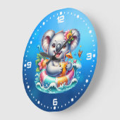 Summer Koala Sublimation Clipart-97702 Große Wanduhr (Winkel)