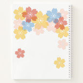 Summer Kokeshi Doll - Yellow Kimono Geisha Girl Notizbuch (Rückseite)