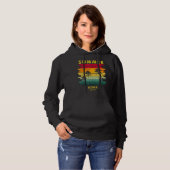 Summer Kona Hawaii Beach Sunset Retro Hoodie (Vorne ganz)