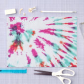 Summer Künstlerisch Girl Neon Aquamarin Pink Gefär Seidenpapier (Handwerk)