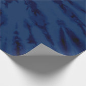 Summer Künstlerisch Navy Blue Gefärbte Krawatte Sw Geschenkpapier (Ecke)