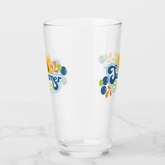 Summer lächelt Sunshine Glas (Links)