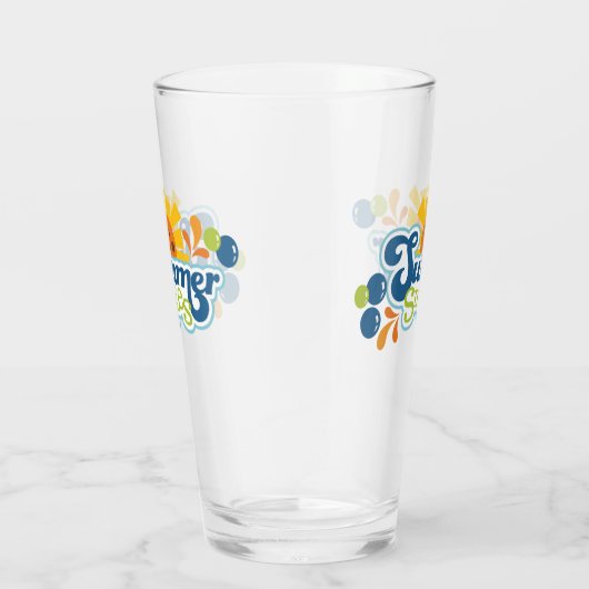 Summer lächelt Sunshine Glas (Rechts)