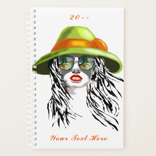 Summer Ladys Planer Custom Text and Year (Vorderseite)
